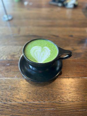 Matcha Latte with Almond Milk