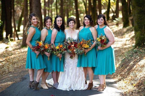 Bride by Me. Bridesmaids Hair by Candice Campbell @candigirlllhair