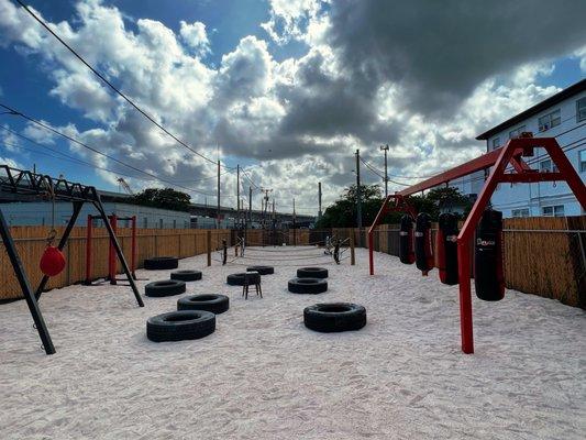 our outdoor training area that's included in your membership!