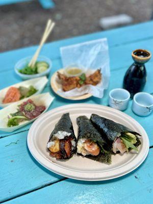 BBQ Eel, Sake Toro, Hama Toro  @littlebitesatx on IG