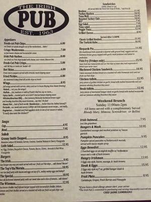 The new menu and some quality food!