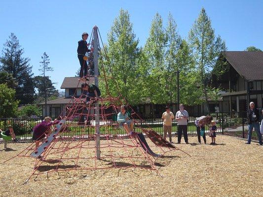 New playground and bocce court