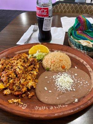 Chorizo con Huevo. With the coke on the side