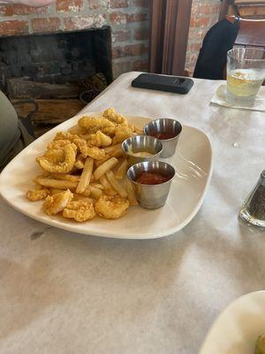 Fried shrimp and catfish