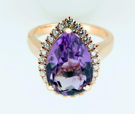 Amethyst and Diamond ring.