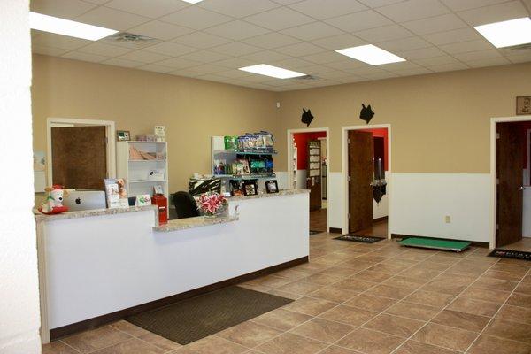 Lobby and exam rooms