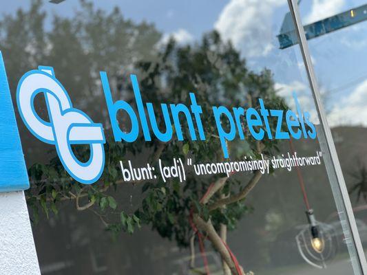 Blunt Pretzels Bakery storefront