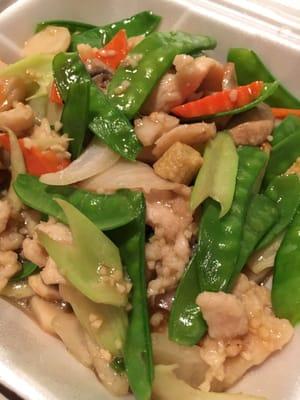 Chicken with Snow pea pods