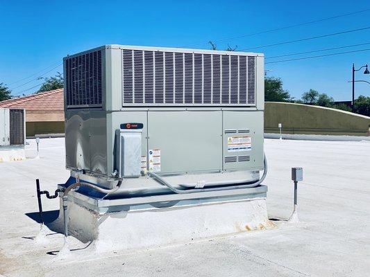 Commercial Trane A/C Replacement Process. Call us at The Cool Guy!