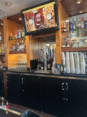 Sunday morning back bar