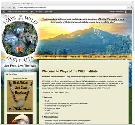 Ways of the Wild Institute Custom WordPress Theme