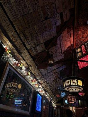 Inside bar ceiling IG: @ammysalamii