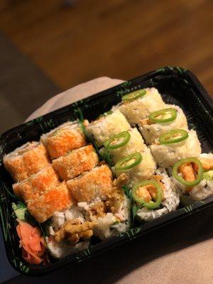 Jumbo Spider Roll and Crazy Roll