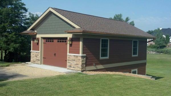 James Hardie Siding with Copper gutters