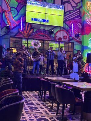 The Banda playing