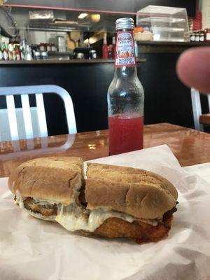 Chicken parmigiana sub