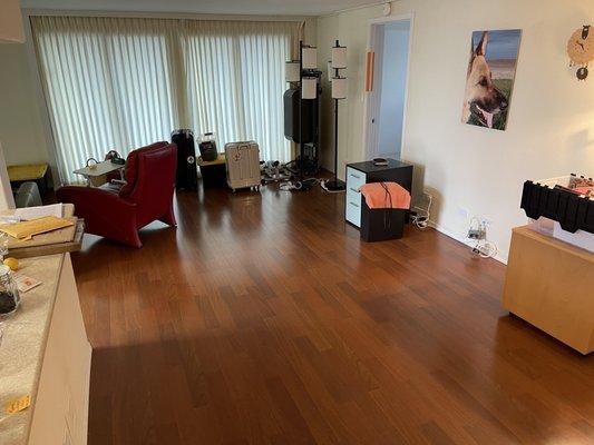 Laminate flooring we had before