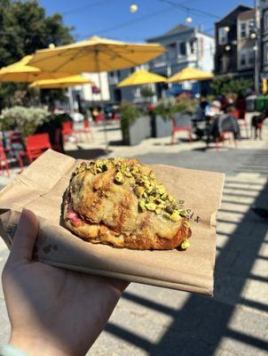 Raspberry Pistachio Croissant