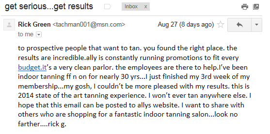 From one of our amazing tanners. Mr. Green has been tanning for 30 years!!! He is truly a sweet and honest man. Thank you!