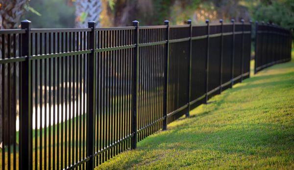 Custom Black Wrought Iron Fencing Installation in Phoenix Arizona