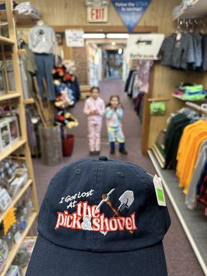 This hat is funny because you really can get lost at the Pick n Shovel!