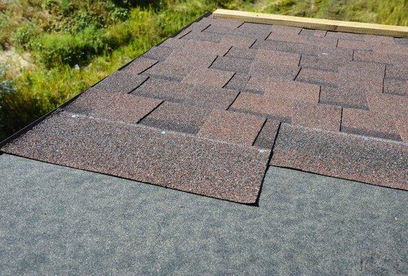 Installing asphalt shingles