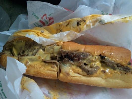 Cheesesteak with whiz