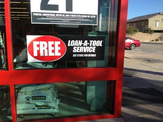 Free loan a tool service