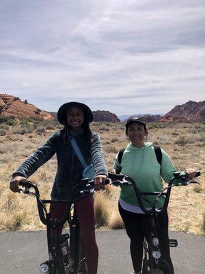 A view from inside Snow Canyon