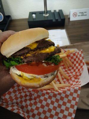 Double cheeseburger