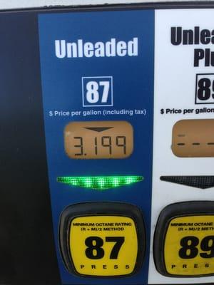 I couldn't believe my eyes...$3.19/gallon