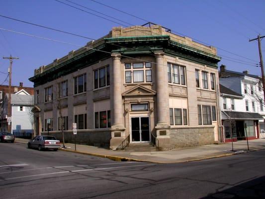 Our building was originally the main bank on the Corner of Bridge and Front Streets in the historic town of Catasauqua, PA.