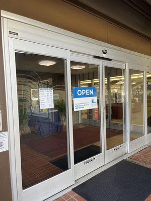 Entrance to Library