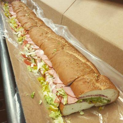 6 foot subs.  No party is complete without one.