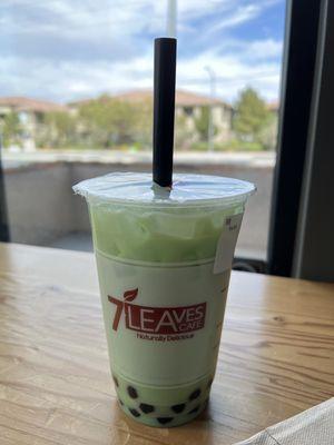 Mung Bean Milk Tea (iced) small