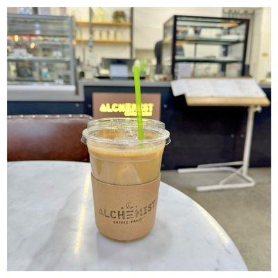 Iced Honey Latte almond milk