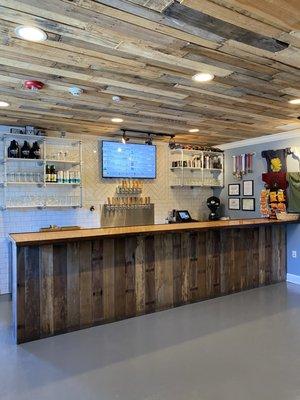 Newly upgraded tasting room with 18 beers on tap!