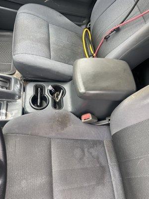 Didn't cover seats when replacing heater core / removing dashboard