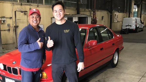 Joe Joe is happy with his newly restored BMW! Brought back to life and ceramic coated to prevent oxidation from coming back!