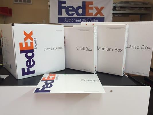 FedEx boxes