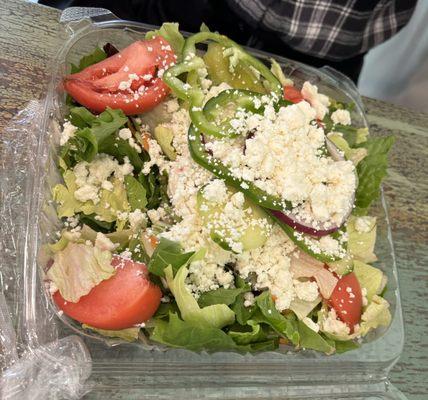 Large Greek salad!