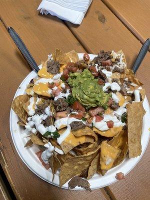 Steak nachos