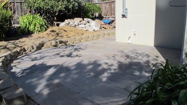 A new tile patio.