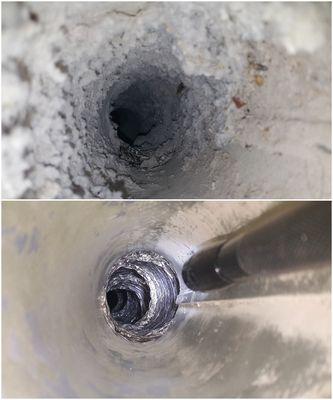 Before and After of a duct