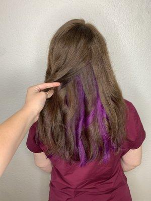 Peekaboo purple