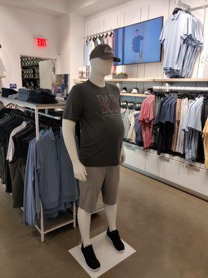 This mannequin had us laughing out loud!!  DAD BOD, really!!!!!  :)