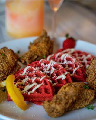 Red Velvet Waffles & Fried Chicken