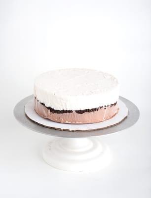 We make Ice Cream Cakes to order! Pick two of your favorite flavors and we will combine them with a layer of delicious cookie crunch!