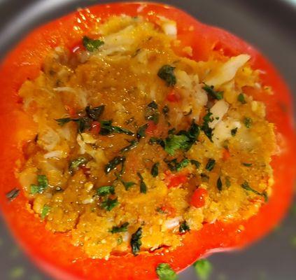 Seafood Stuffed Bell Pepper