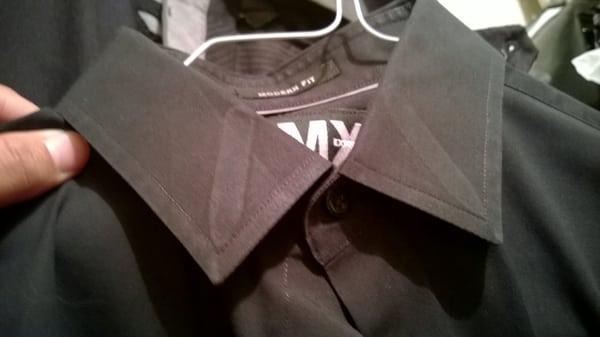 Warning: They returned my shirt with marks from the collar-stays.